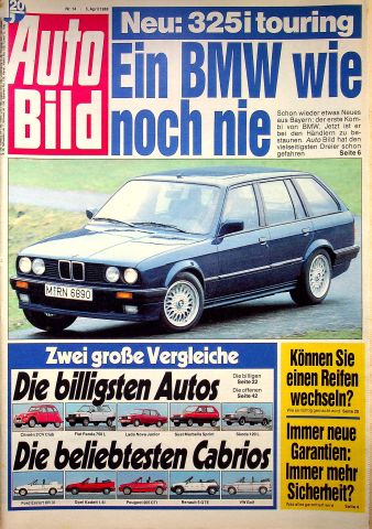 Deckblatt Auto Bild (14/1988)